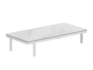 ALURA LOUNGE - Rectangular powder coated aluminium garden side table by Royal Botania - view 3